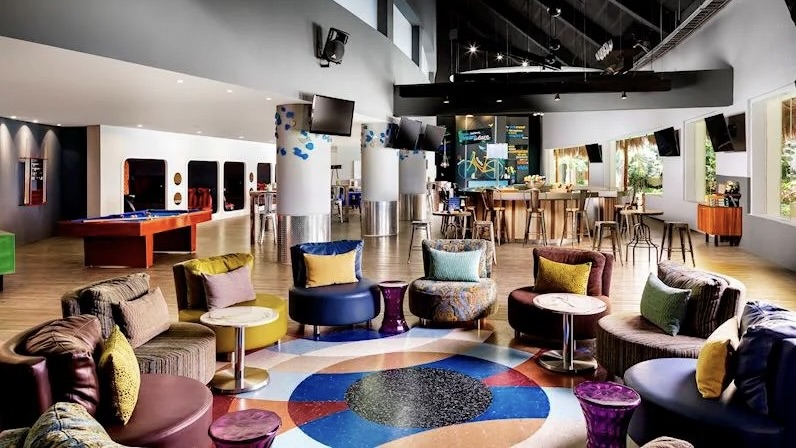 Grand Velas Riviera Maya Kids club teens area seating area