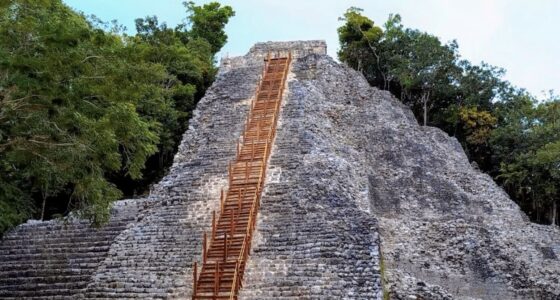 Cobas Largest Pyramid wooden stairs