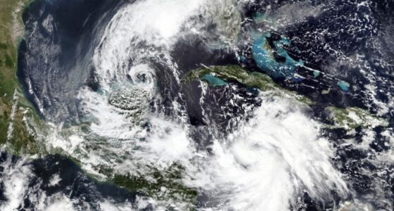 Hurricane over Mexico