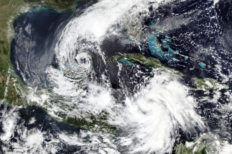 Hurricane over Mexico