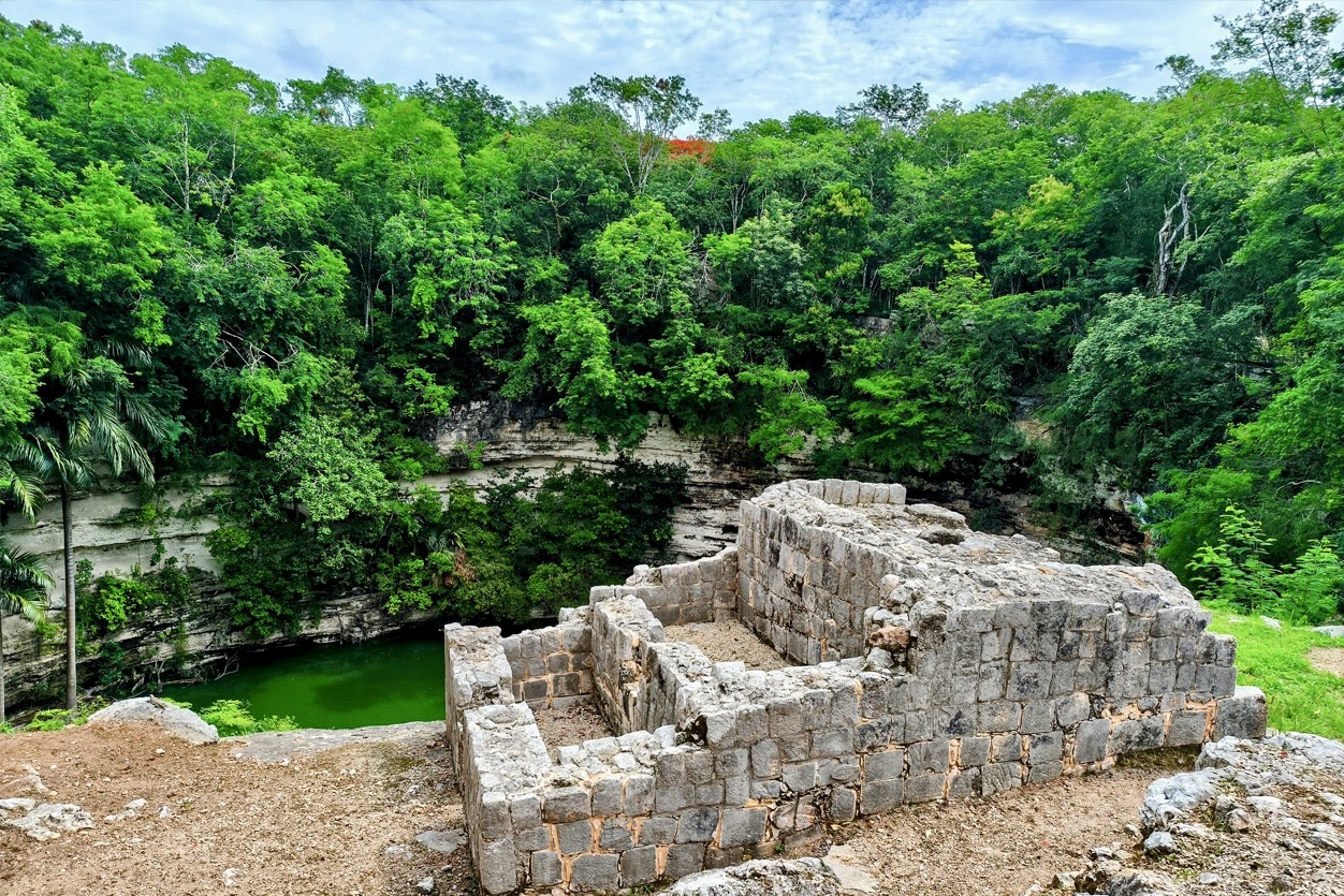 Within Chichén Itzá, the Cenote Sagrado stands as one of Mesoamerica's most enigmatic and revered natural wonders. Photo INAH